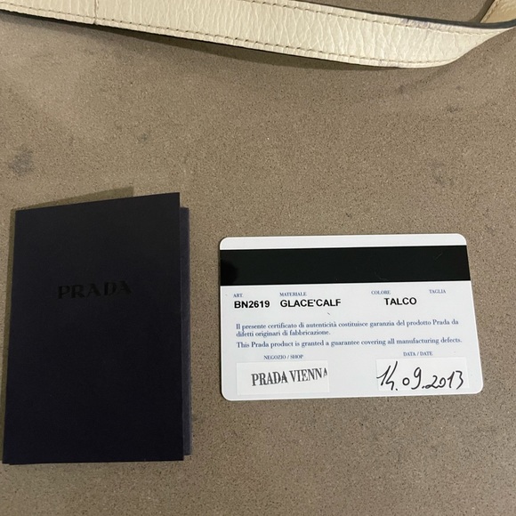 SOLD Prada GLACE CALF BN2619 Grayish - Picture 12 of 13